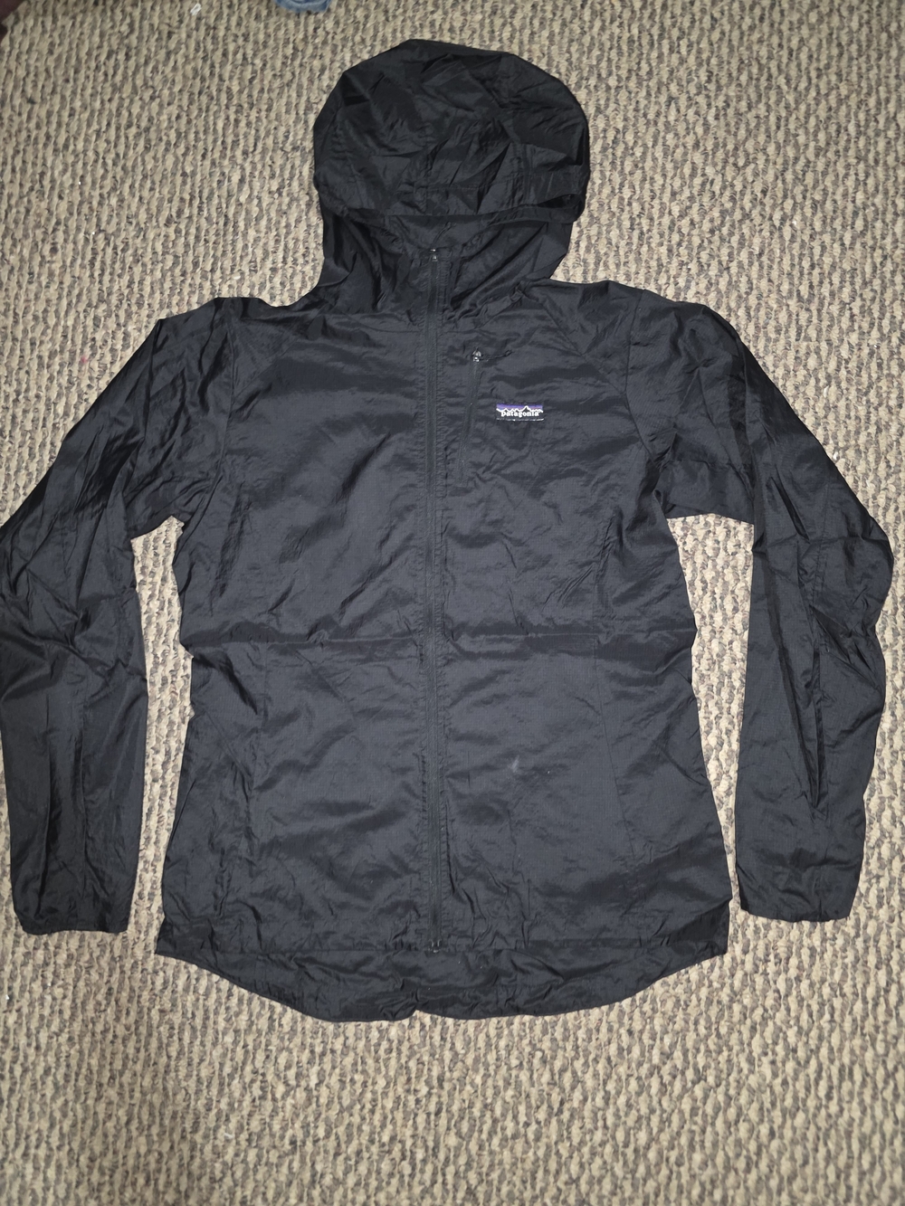 Patagonia Women's Black Lightweight Hooded Jacket